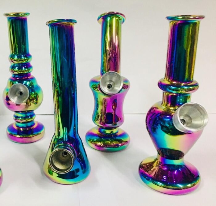 Bong Mini de Vidrio Rainbow x 13cm